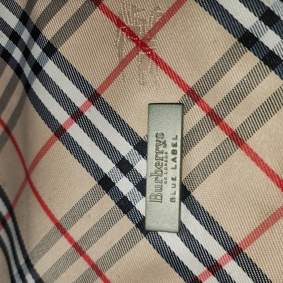 SOLD. Burberry Beige Checkered Backpack - Picture 2 of 15